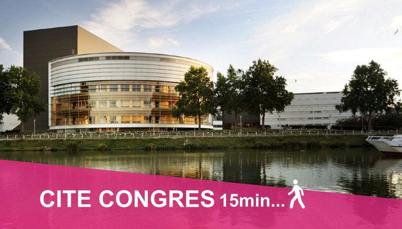Appartement centre, Parking 100m Nantes Exterior foto